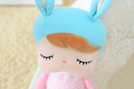 Metoo Angela Bunny Doll in Pink Dress 