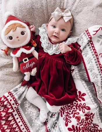 Metoo Personalized Santa Claus Girl Doll 