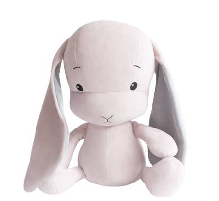 Personalized Bunny Effik M - Pink with Gray ears 35 cm