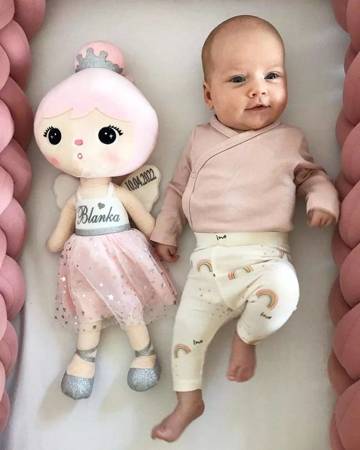 Set of Dolls - Personalized Pink Angel and Christmas Doll