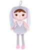 Metoo Grey Bunny Girl Doll 