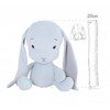 Personalized Bunny Effik S - Blue with Gray ears 20 cm