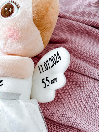 Lalka Metoo personalizowana Biały Aniołek 50cm