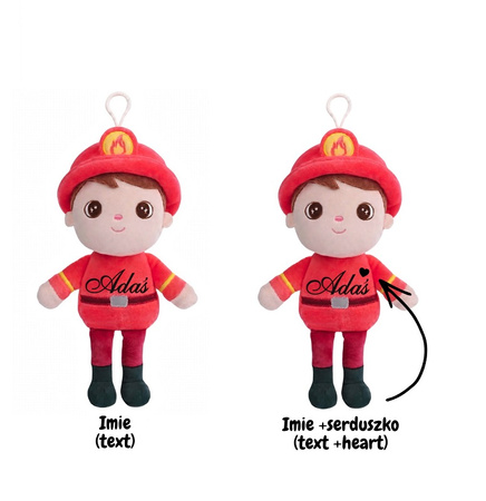 Lalka Metoo Mini personalizowany Strażak
