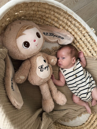Lalka Metoo personalizowany Puchaty Króliś Beżowy 50cm